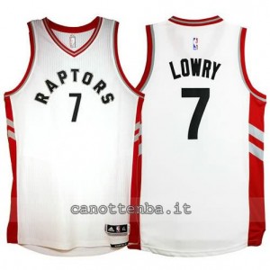 Canotta kyle lowry #7 toronto raptors 2015-2016 bianca