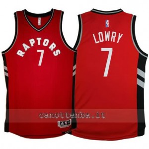 Canotta kyle lowry #7 toronto raptors 2015-2016 rosso