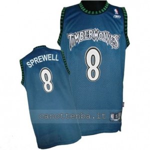 Canotta latrell sprewell #8 minnesota timberwolves soul blu