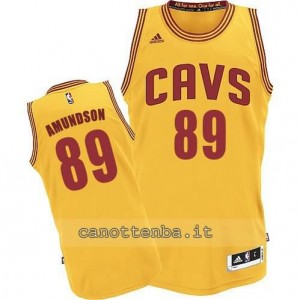 Canotta lou amundson #89 cleveland cavaliers revolution 30 giallo