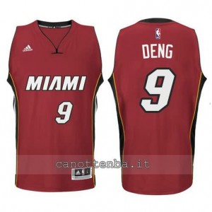 Canotta luol deng #9 miami heat 2014-2015 rosso