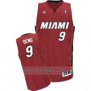Canotta luol deng #9 miami heat revolution 30 rosso