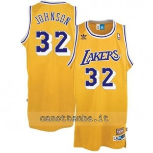 Canotta magic johnson #32 los angeles lakers classico giallo