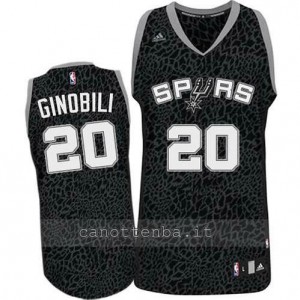 Canotta manu ginobili #20 san antonio spurs leopard