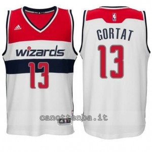 Canotta marcin gortat #13 washington wizards 2014-2015 bianca