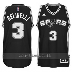 Canotta marco belinelli #3 san antonio spurs 2014-2015 nero