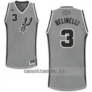 Canotta marco belinelli #3 san antonio spurs revolution 30 grigio