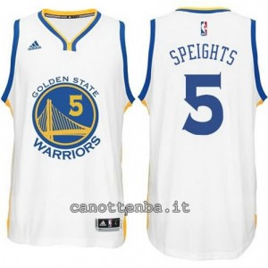 Canotta marreese speights #5 golden state warriors 2014-2015 bianca