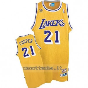 Canotta michael cooper #21 los angeles lakers soul giallo