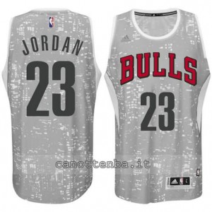 Canotta michael jordan #23 chicago bulls lights grigio