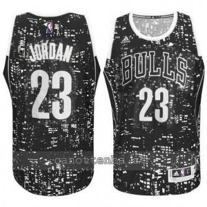 Canotta michael jordan #23 chicago bulls lights nero