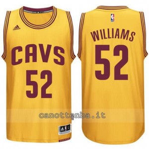 Canotta mo williams #52 cleveland cavaliers 2014-2015 giallo