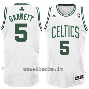 canotta basket bambino boston celtics kevin garnett #5 bianca