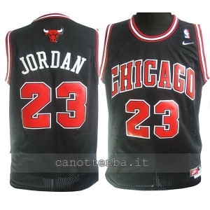 canotta basket bambino chicago bulls michael jordan #23 nero