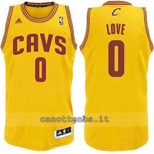 canotta basket bambino cleveland cavaliers kevin love #0 giallo