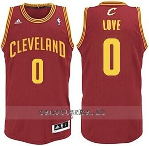 canotta basket bambino cleveland cavaliers kevin love #0 rosso