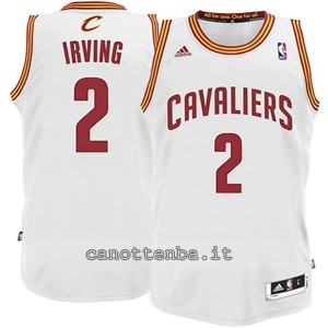 canotta basket bambino cleveland cavaliers kyrie irving #2 bianca