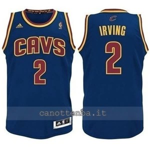 canotta basket bambino cleveland cavaliers kyrie irving #2 blu