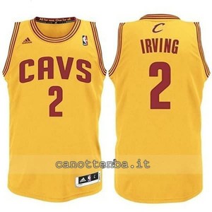 canotta basket bambino cleveland cavaliers kyrie irving #2 giallo