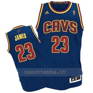 canotta basket bambino cleveland cavaliers lebron james #23 blu