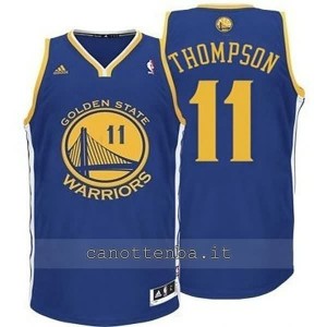 canotta basket bambino golden state warriors klay thompson #11 blu