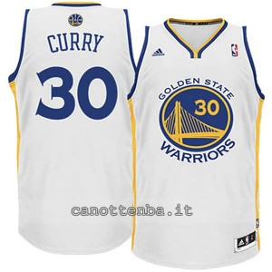 canotta basket bambino golden state warriors stephen curry #30 bianca