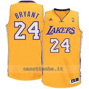 canotta basket bambino los angeles lakers kobe bryant #24 giallo