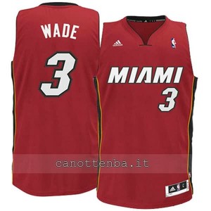 canotta basket bambino miami heat dwyane wade #3 rosso