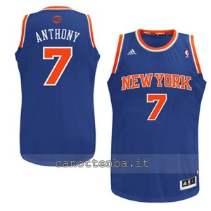 canotta basket bambino new york knicks carmelo anthony #7 blu