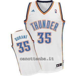 canotta basket bambino oklahoma city thunder kevin durant #35 bianca