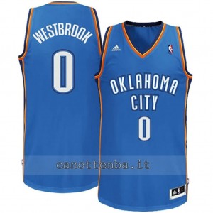 canotta basket bambino oklahoma city thunder russell westbrook #0 blu