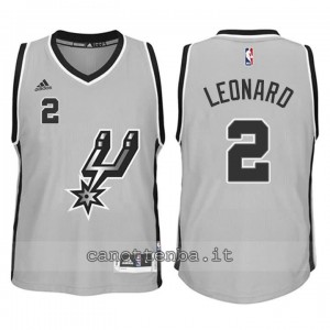 canotta basket bambino san antonio spurs kawhi leonard #2 grigio