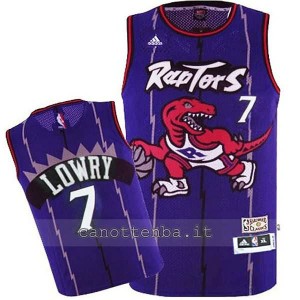 canotta basket bambino toronto raptors kyle lowry #7 porpora