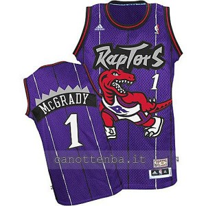 canotta basket bambino toronto raptors tracy McGrady #1 porpora