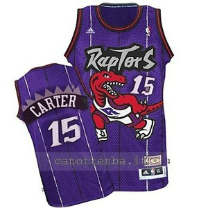 canotta basket bambino toronto raptors vince carter #15 porpora