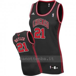 canotta basket donna chicago bulls jimmy butler #21 nero