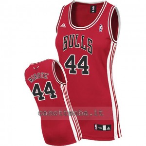 canotta basket donna chicago bulls nikola mirotic #44 rosso