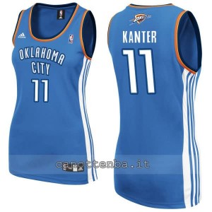 canotta basket donna oklahoma city thunder enes kanter #11 blu