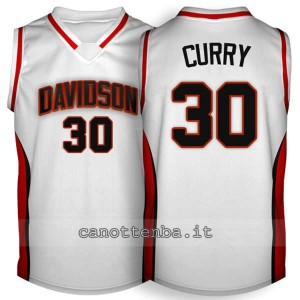 Canotta ncaa davidson 2007-2009 stephen curry #30 bianca