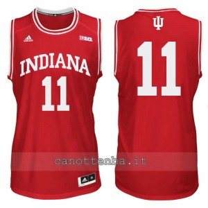 Canotta ncaa indiana hoosiers isiah thomas #11 rosso