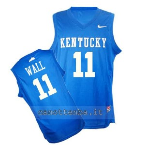 Canotta ncaa kentucky wildcats john wall #11 blu