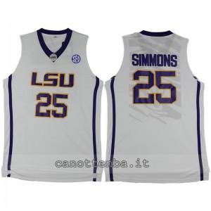 Canotta ncaa louisiana state university ben simmons #25 grigio