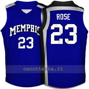 Canotta ncaa memphis tigers derrick rose #23 blu