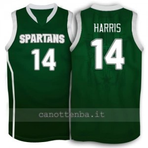 Canotta ncaa michigan state spartans gary harris #14 verde