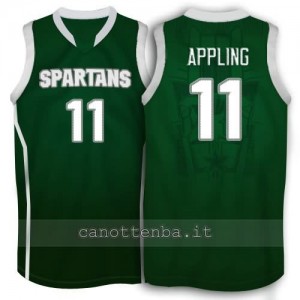 Canotta ncaa michigan state spartans keith appling #11 verde