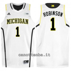 Canotta ncaa michigan wolverines glenn robinson #1 bianca