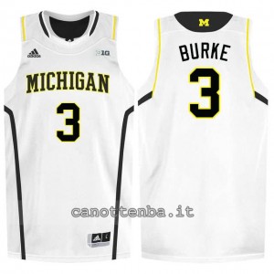 Canotta ncaa michigan wolverines trey burke #3 bianca