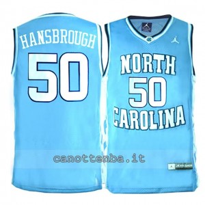 Canotta ncaa north carolina tar heels tyler hansbrough #50 blu