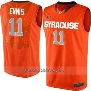 Canotta ncaa syracuse orange tyler ennis #11 arancia