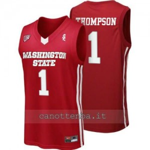 Canotta ncaa washington state cougars klay thompson #1 rosso